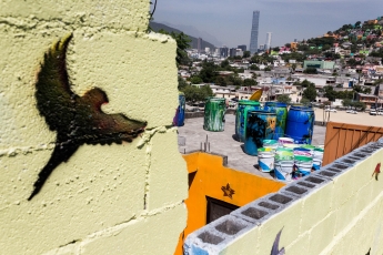 Ha quedado colosalmente plasmado: mural 'Ave de los Sueños' en el Cerro de la Campana 