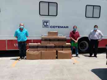 Dona Grupo Cotemar insumos médicos al IMSS de Ciudad del Carmen, para ayudar al combate del COVID-19