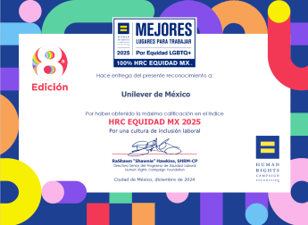 Compromiso con la diversidad: Unilever recibe el certificado "Mejores Empresas para Trabajar LGBTQ+ 2024"