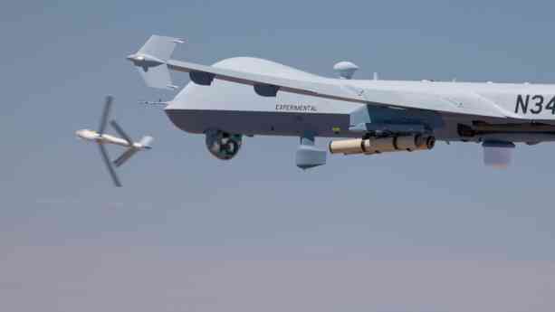 GA-ASI y AeroVironment completan el primer lanzamiento aéreo del Switchblade 600 desde un UAS MQ-9A