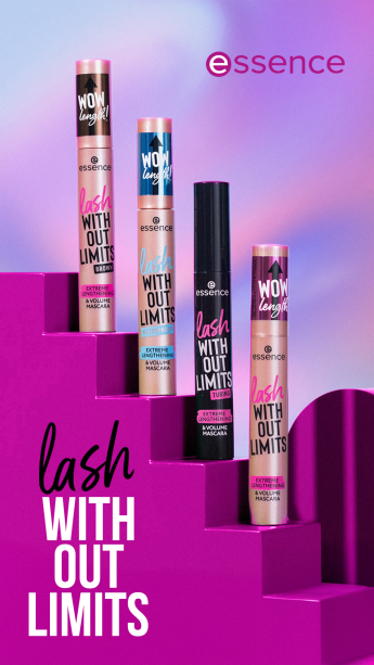 essence redefine el maquillaje de ojos con los nuevos rimels "Lash Without Limits": pestañas sin límites, sin esfuerzo