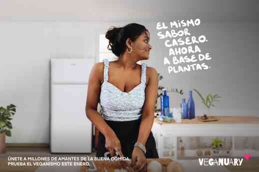 Veganuary lanza su campaña 2026 en Latinoamérica: "Nuevo Año, Mismo Tú" 