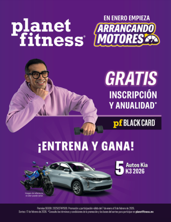 Planet Fitness® arranca el año motivando a entrenar y ganar en grande este enero