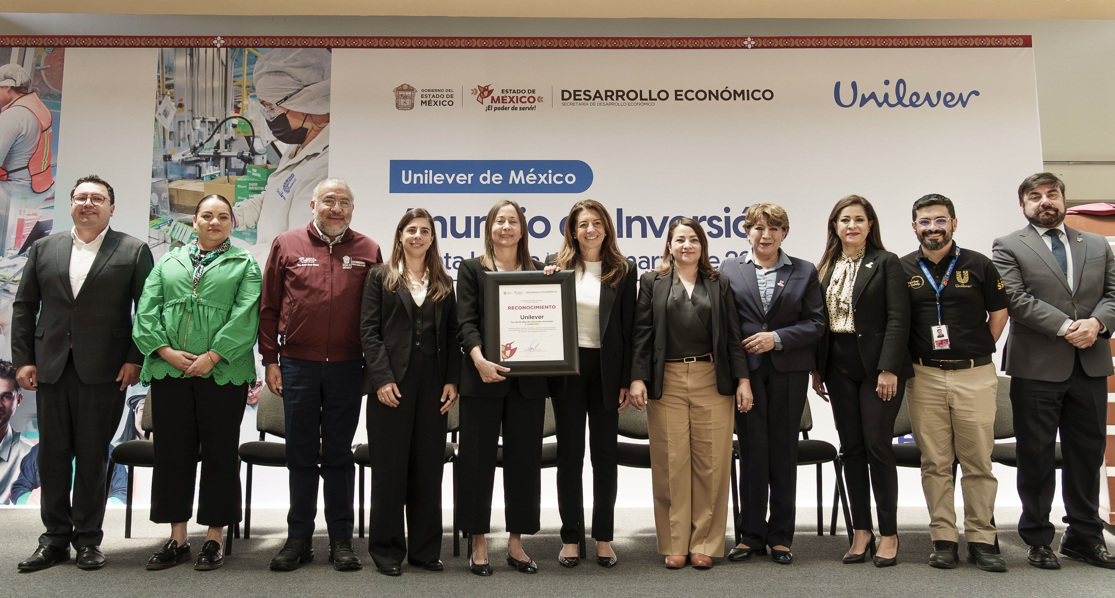 Unilever anuncia inversión de 9,400 millones de pesos en el Estado de México