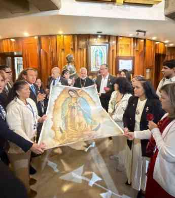 Histórico: presidente mundial de Rotary accede a espacio reservado de Basílica con Club Rotario Tonantzin Guadalupe