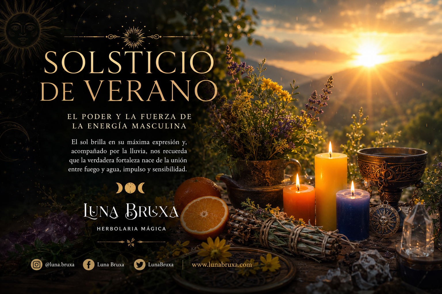 Luna Bruxa presenta una guía gratuita para celebrar el Solsticio de Verano