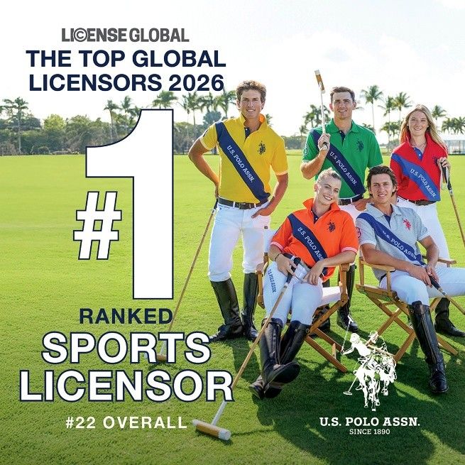 U.S. Polo Assn. conquista o primeiro lugar entre as marcas esportivas e sobe para a 22ª posição global no ranking da License Global